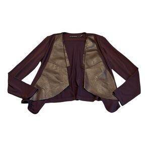 IRIS SETLAWKE jacket with leather trim